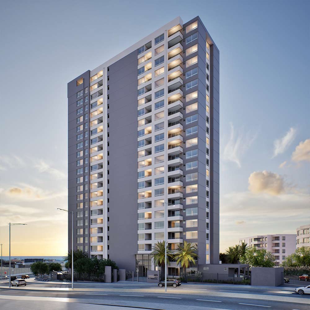 Fachada Edificio El Tamarugal
